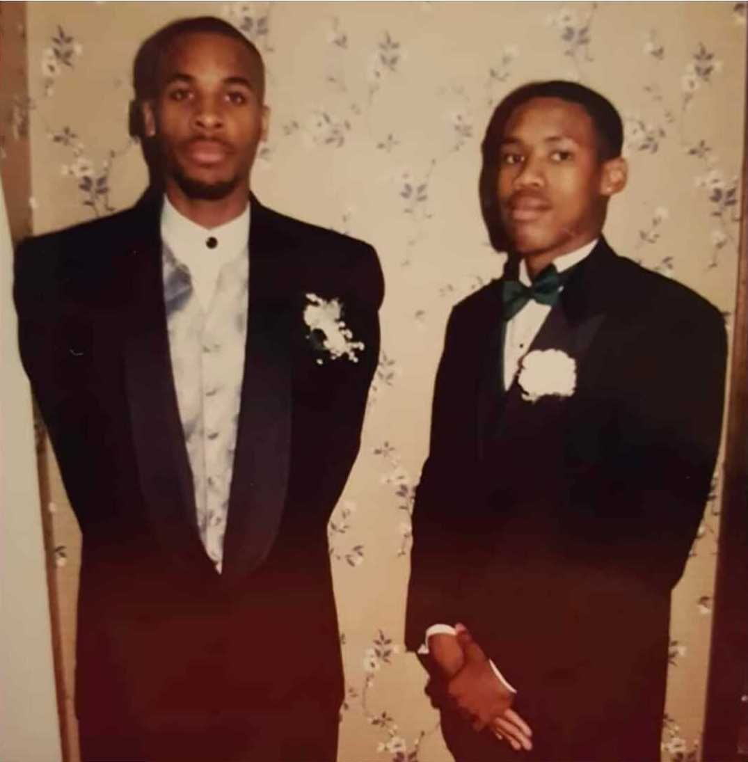 Jimmy Lawson and Julius Jones at prom